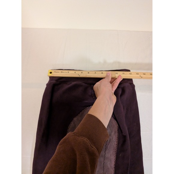 Equissentials Womens 24/27 Full Seat Deerskin Riding Tights Breeches Purple - Picture 10 of 10